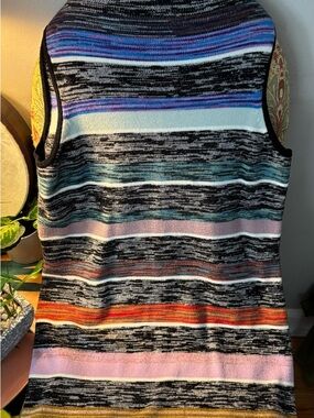 Anthropologie Black and White Knit Top and pants set